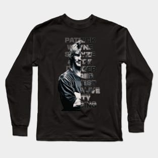 Patrick Swayze Exclusive art Long Sleeve T-Shirt